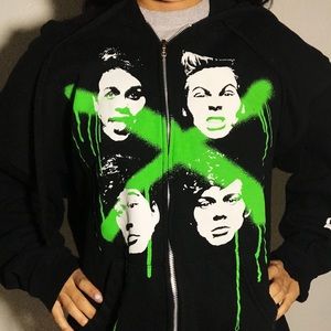5sos zip up hoodie